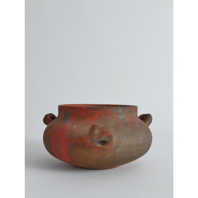 Studio Pottery Earthenware Ceramic 3-Handled Vessel For Sale - Image 12 of 18