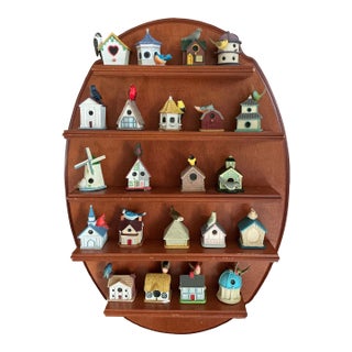 Collector Item, Lenox Garden Birdhouse Thimble Collection For Sale