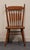 Tell City Solid Hard Rock Maple Colonial Early American Cattail Back Dining Side Chair 8034 - Andover Finish For Sale In Kansas City - Image 6 of 11