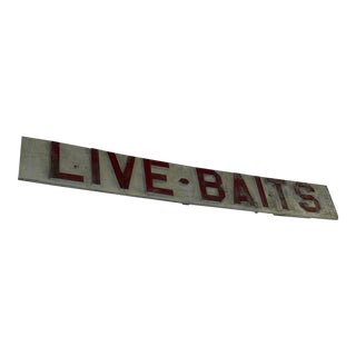 Live Baits Sign For Sale