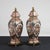Chinese Ceramic Potiche Vases with Metal Bases, 1990, Set of 2 For Sale - Image 3 of 10