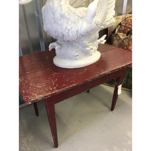 Great original Two-Board Primitive table! 'Just right Red' with decades of usage that enhances its character and...