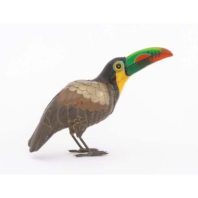 Mid 20th Century Sergio Bustamante Toucan Sculpture For Sale - Image 5 of 11