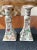 Chinoiserie 1970s Tall Hand-Painted Chinoiserie Candlestick Holders-Set of 2 For Sale - Image 3 of 8