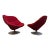 Mid Century Swivel Lounge Chairs by Pierre Paulin For Sale