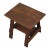 C.W. Davis Arts & Crafts Style Carved Side Table For Sale