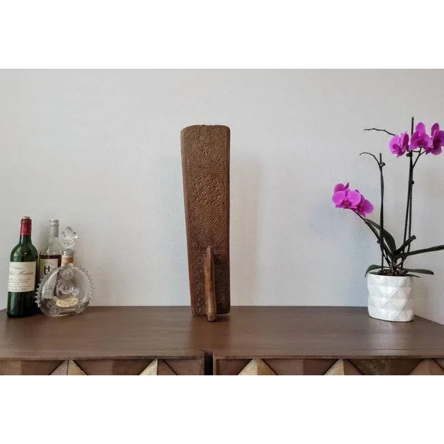 Mid-Century Modern 18th Century Swedish Carved Mangle Board For Sale - Image 3 of 10