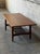 Solid Teak Rectangular Coffee Table With Slatted Magazine Shelf Danish Mid-Century Modern 1960s For Sale In Los Angeles - Image 6 of 8