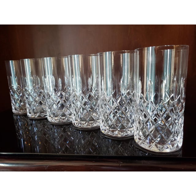 Vintage Mikasa Highball Crystal Cocktail Glasses - Set of 6 For Sale In Los Angeles - Image 6 of 10
