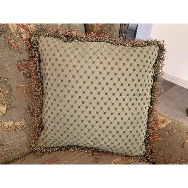 Pair of Chippendale Style High Wingback Chairs For Sale In Dallas - Image 6 of 11