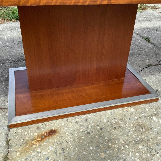 1960s MCM Founders Milo Baughman Solid Walnut Dining Table With 2 Leaves For Sale - Image 6 of 10