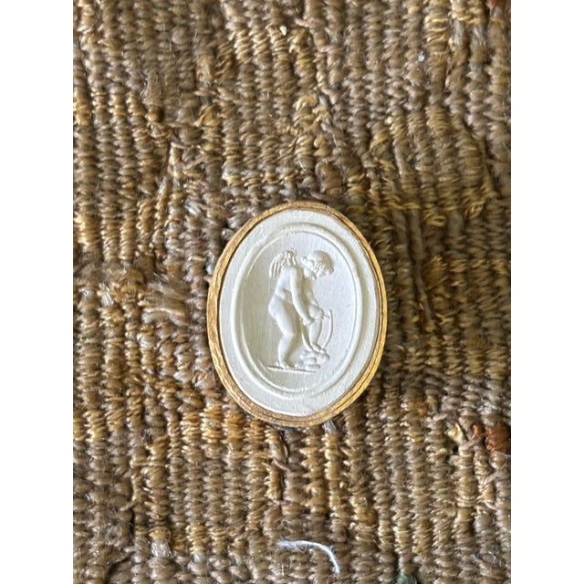 Antique Italian Grand Tour Plaster Intaglios - Set of 6 (Group #10) For Sale - Image 9 of 11