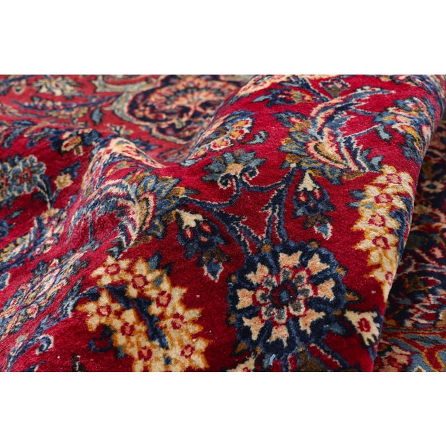 Antique Persian Kashan Rug, 11'01 X 16'01 For Sale In Dallas - Image 6 of 10