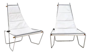 Set of Low Chairs, France, 1970s
