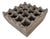 Mid-Century Modern Danish Geometric Op-Art Metal Ashtray For Sale