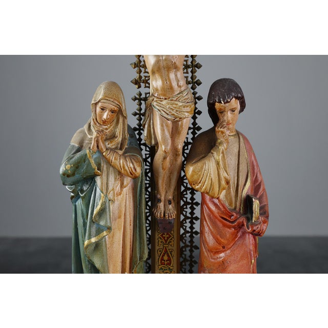 19th Century Neo‑Gothic Crucifix, France For Sale - Image 3 of 15