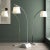 2020s Currey & Company Cloister Nickel Floor Lamp For Sale - Image 5 of 7