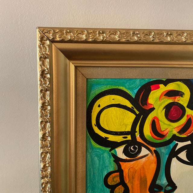 1970s Original Peter Keil Abstract Painting Framed For Sale In Atlanta - Image 6 of 11