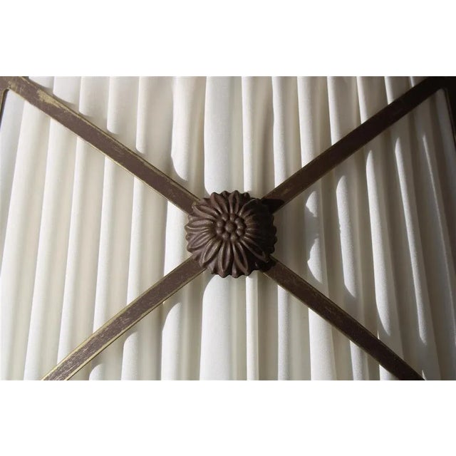 Wall Lamps in Brass & Silk, Italy, 1970s, Set of 2 For Sale - Image 9 of 10