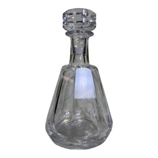 Mid 20th Century Mid-Century Modern Baccarat Talleyrand Cut Crystal Liquor Decanter With Stopper - Signed For Sale