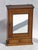 Brown Antique Carved Wooden Wall Cabinet with Mirror and Ornaments For Sale - Image 8 of 8