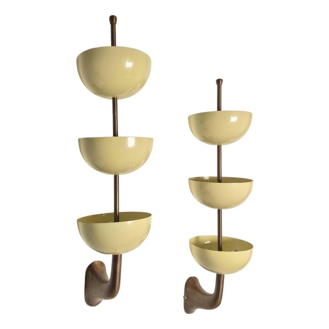 Mid-Century Wall Lamps from Stilnovo, 1980s, Set of 2 For Sale