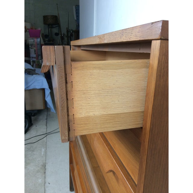 Mid Century Modern Five Drawer Highboy by Johnson Carper For Sale In Philadelphia - Image 6 of 16