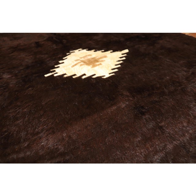 Late 20th Century Mohair Rug - 5' x 6'7" For Sale - Image 4 of 18