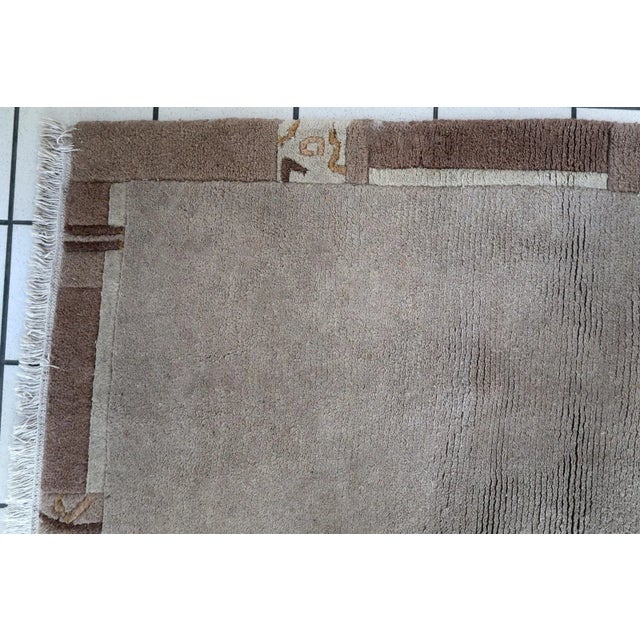 Brown 1970s Handmade Vintage Tibetan Khaden Rug 2.4' X 4.5' For Sale - Image 8 of 11