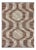 Scandinavian Flat-Weave Rug With Modern Design in Brown, Coffee, Gray, Cream For Sale
