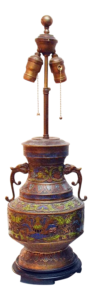 Bronze Champleve' Table Lamp
