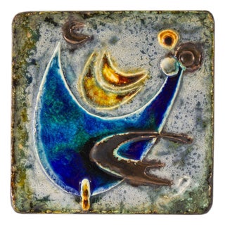 German Ceramic Wall Tile Plaque by Helmut Friedrich Schäffenacker For Sale