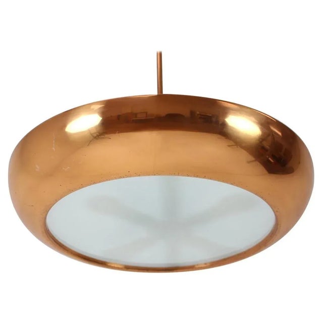 Bauhaus / Functionalism UFO Pendant by Josef Hurka for Napako, 1940s For Sale - Image 13 of 13