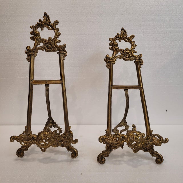 18th Century Baroque Lecterns in Ormolu, Spain, Set of 2 For Sale - Image 4 of 18