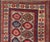 Antique Moghan Kazak Rug Showcasing Bold Geometric Medallions 4'6 X 6' For Sale - Image 4 of 11