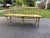 Vintage Early American Primitive Style Yellow Painted Deacon's Bench For Sale - Image 14 of 18