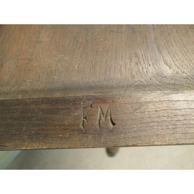 Wood Gothic Carved Oak Fire Screen For Sale - Image 7 of 8