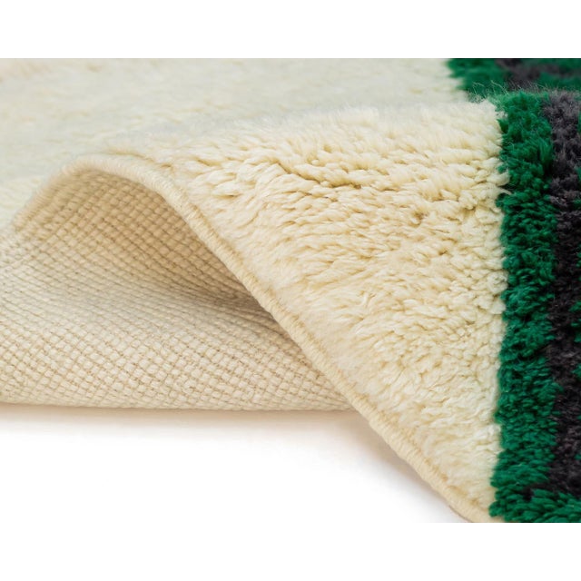 Hand-Knotted Wool Rug by Azele Studio For Sale - Image 6 of 7