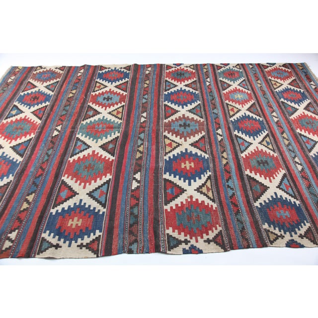 Antique Shirvan Kilim – Caucasian Flatweave, Late 19th Century -5' 11'' X 8' 11'' For Sale - Image 11 of 14