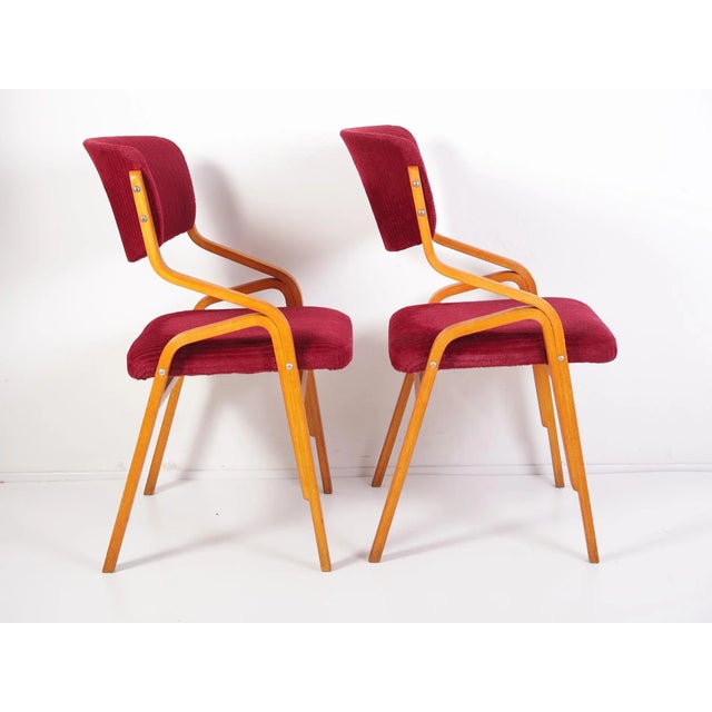 Mid-Century Modern Set of Side Chairs by Ludvik Volak, 1970s For Sale - Image 3 of 8