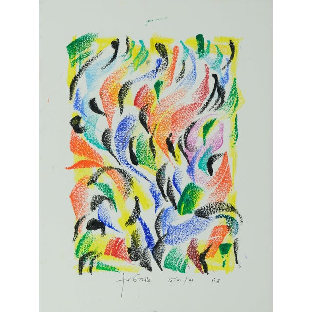 Françoise Galle, Fleeting Harmony, 1940, Pastel on Paper For Sale