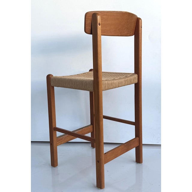 Mid-Century Modern Vintage Danish Modern Counter Stool For Sale - Image 3 of 10