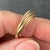 Vintage French 18K White Rose Yellow Gold Trinity Wedding Ring For Sale - Image 6 of 16