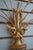 1990s Pair of Italian Gold Wheat Sheaf Candelabra Wall Sconces For Sale - Image 10 of 12
