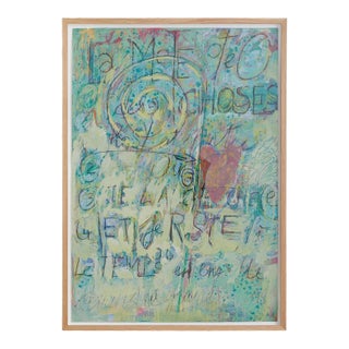Angel Darisio, Mixed Media Painting on Paper No. 20, 20th Century For Sale