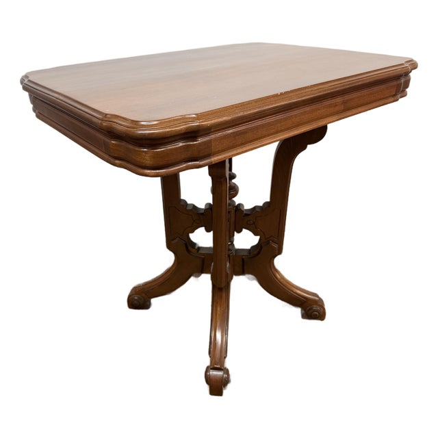 Antique Walnut Side Table, 19th Century For Sale