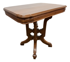 Antique Walnut Side Table, 19th Century