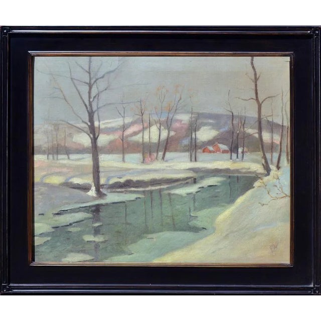 A Winters Night by Frederick Wagner For Sale