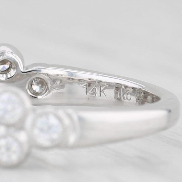 Beverley K 0.47ctw Diamond Ring 14k White Gold Wedding Stackable Band, Size 6.5 For Sale In Greensboro - Image 6 of 8