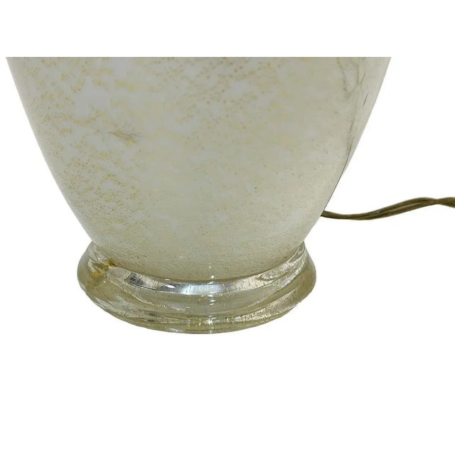 Italian Two Handled Murano Table Lamp For Sale - Image 9 of 13